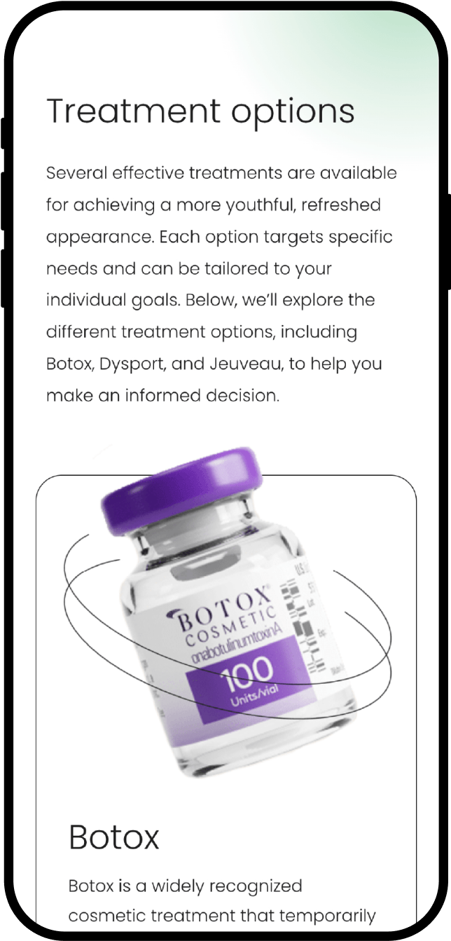 Botox Chicago - Clinic Website Design - responsive mobile