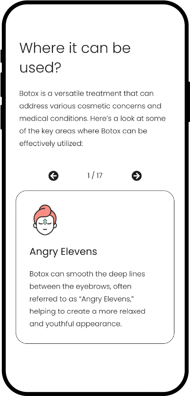 Botox Chicago mini brand - Clinic Website Design - mobile