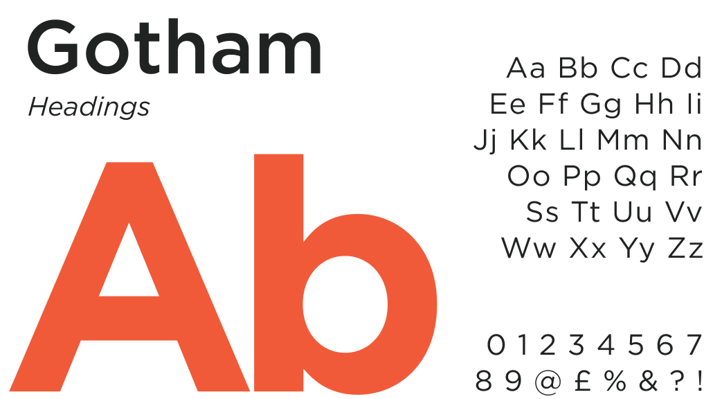 Heading Font Corporate Brand Identity