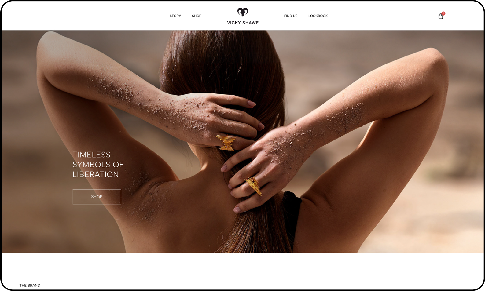 Luxury Jewellery Website Design Desktop Build 01