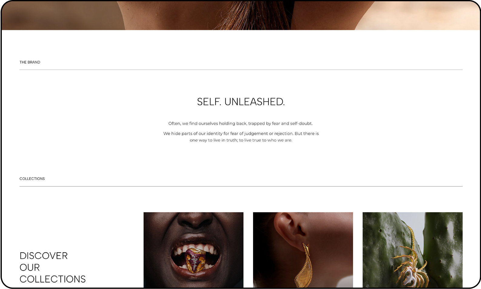 Luxury Jewellery Website Design Desktop Build 02