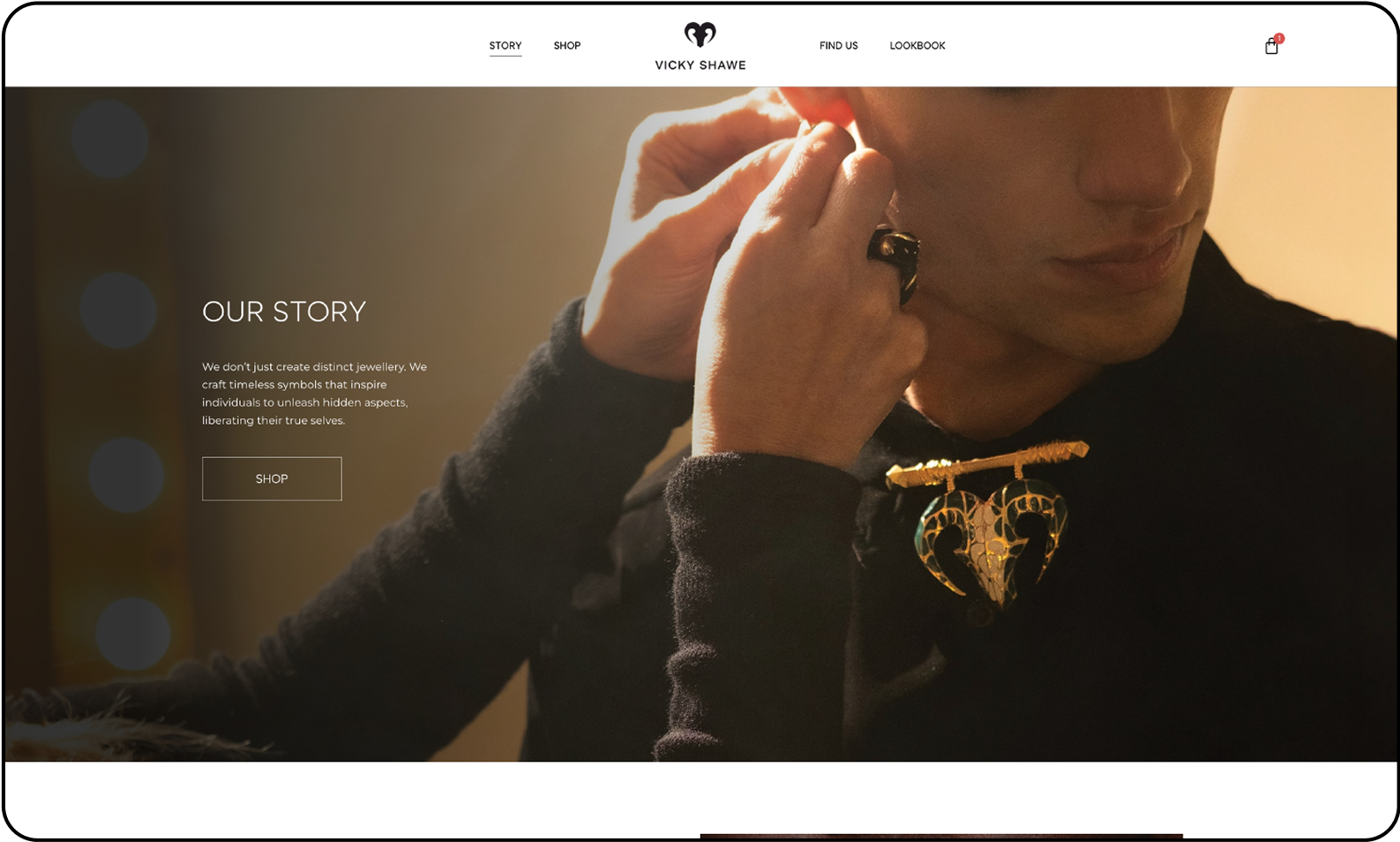 Luxury Jewellery Website Design Desktop Build 04