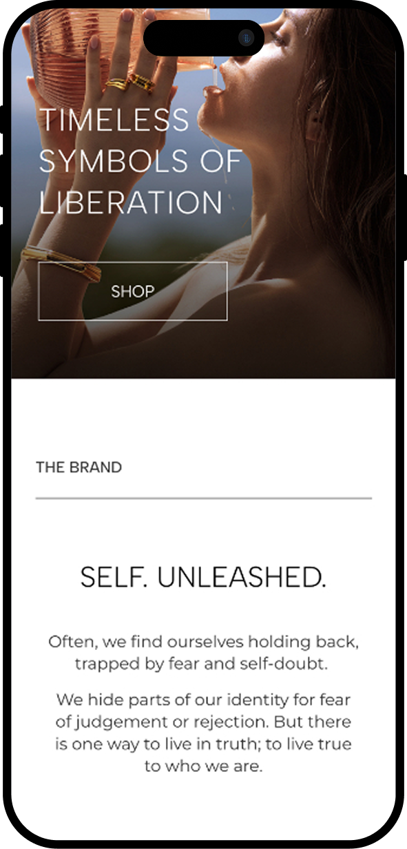 Luxury e-Commerce website - Mobile Vicky Shawe - 03