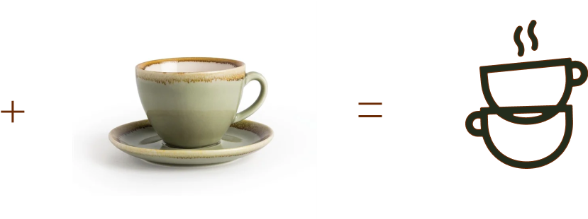 The middle Coffee house Logo marque creation 2